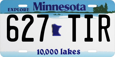 MN license plate 627TIR