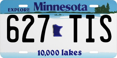 MN license plate 627TIS
