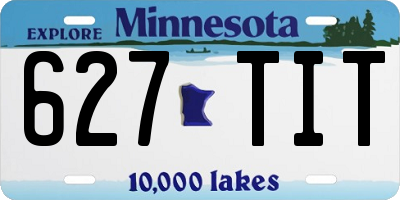 MN license plate 627TIT