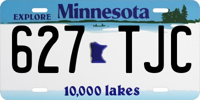 MN license plate 627TJC