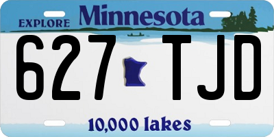 MN license plate 627TJD