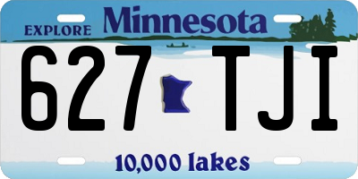 MN license plate 627TJI
