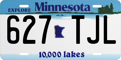 MN license plate 627TJL