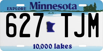 MN license plate 627TJM