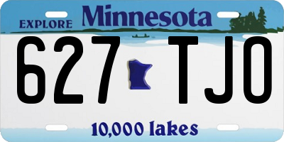MN license plate 627TJO