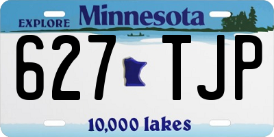 MN license plate 627TJP