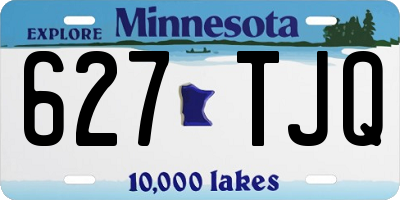 MN license plate 627TJQ