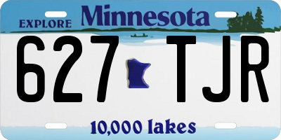 MN license plate 627TJR