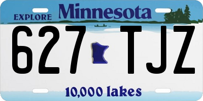 MN license plate 627TJZ