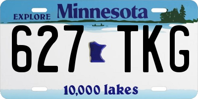 MN license plate 627TKG