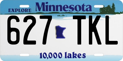 MN license plate 627TKL