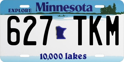 MN license plate 627TKM