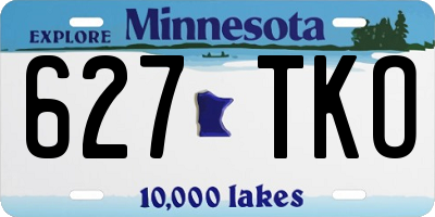 MN license plate 627TKO
