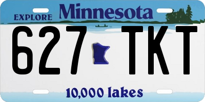 MN license plate 627TKT