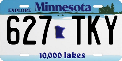 MN license plate 627TKY