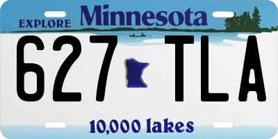 MN license plate 627TLA