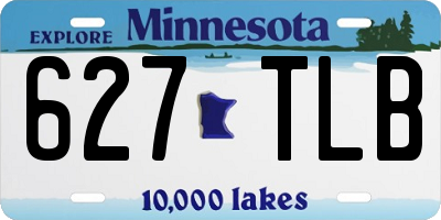MN license plate 627TLB