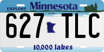 MN license plate 627TLC