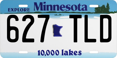 MN license plate 627TLD