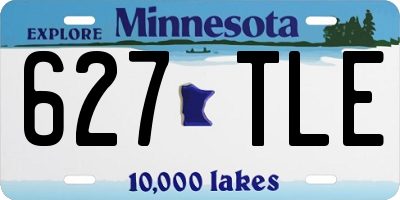 MN license plate 627TLE
