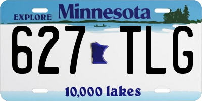 MN license plate 627TLG