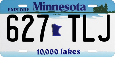 MN license plate 627TLJ