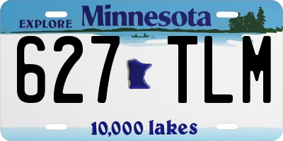 MN license plate 627TLM