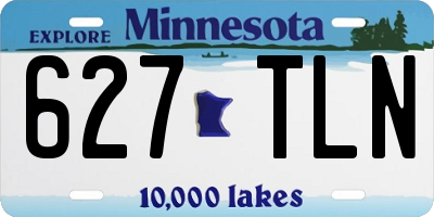MN license plate 627TLN