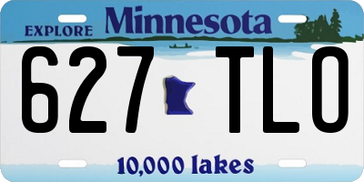 MN license plate 627TLO