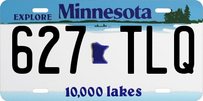 MN license plate 627TLQ