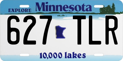 MN license plate 627TLR
