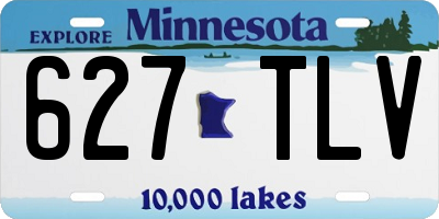 MN license plate 627TLV