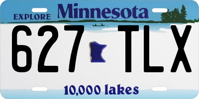 MN license plate 627TLX