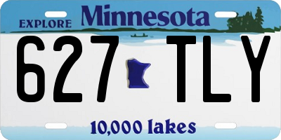 MN license plate 627TLY
