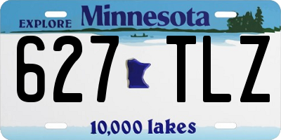 MN license plate 627TLZ