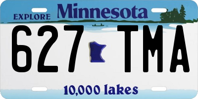 MN license plate 627TMA