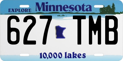 MN license plate 627TMB
