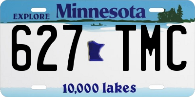 MN license plate 627TMC