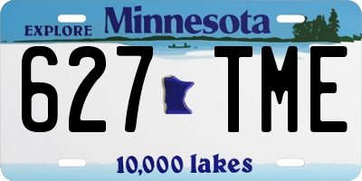 MN license plate 627TME
