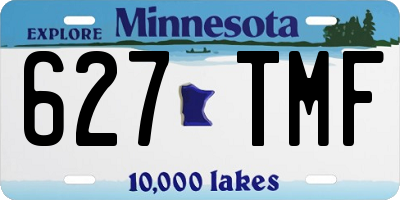 MN license plate 627TMF