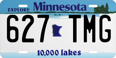 MN license plate 627TMG