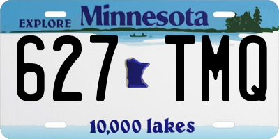 MN license plate 627TMQ