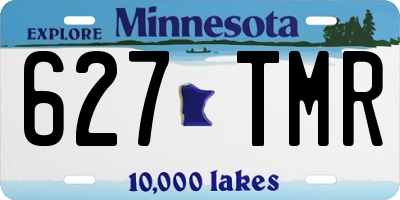 MN license plate 627TMR