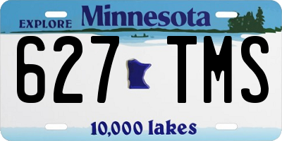 MN license plate 627TMS