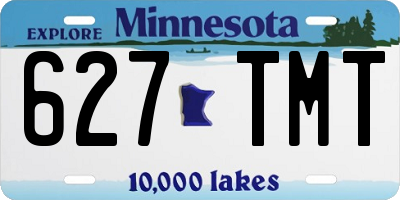 MN license plate 627TMT