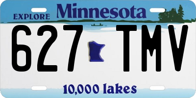 MN license plate 627TMV