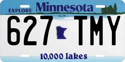 MN license plate 627TMY