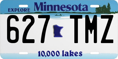 MN license plate 627TMZ