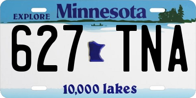 MN license plate 627TNA