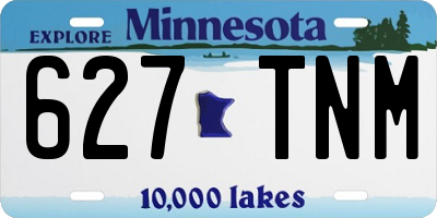 MN license plate 627TNM